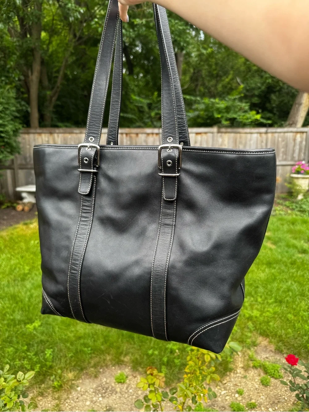 Coach Vintage Y2K Hamptons Carryall Tote Shoulder Bag #6491